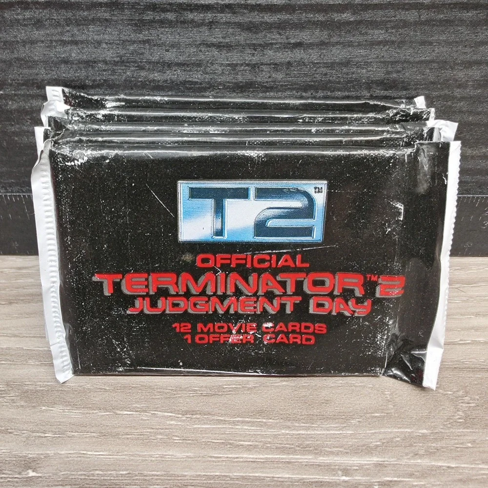 Terminator 2 Judgment Day – 5 Sealed Trading Card Pack – 1991 Carolco - Vintage